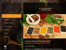 Tablet Screenshot of culinary-focus.com